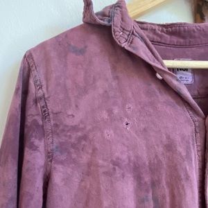 NSF Distressed Button Up